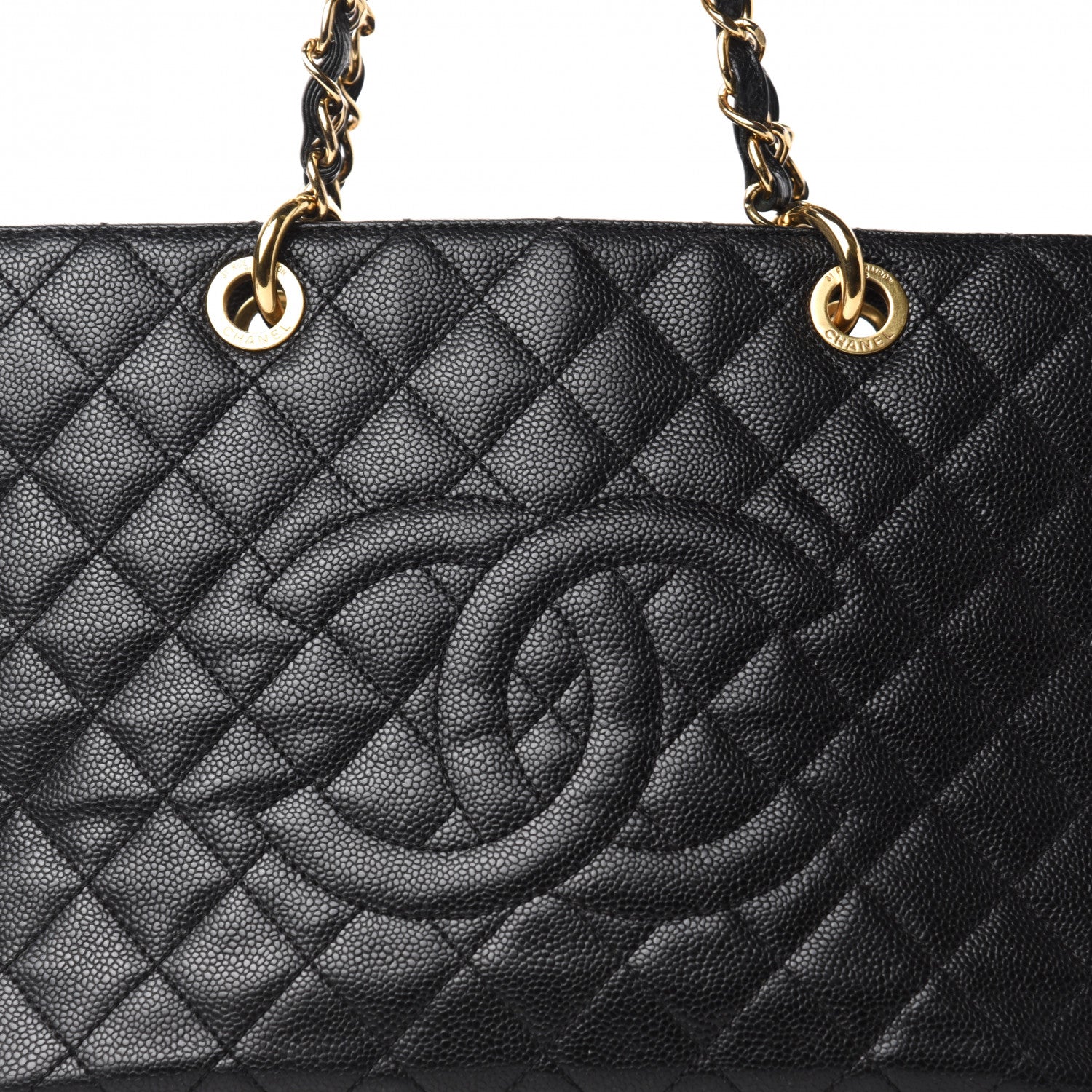 Chanel Caviar Quilted Grand Shopping Tote GST Black 10 of 10