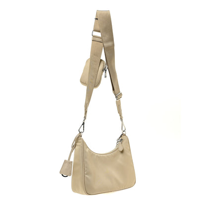 Prada Re-Nylon Saffiano Re-Edition 2005 Shoulder Bag Deserto 3 of 15