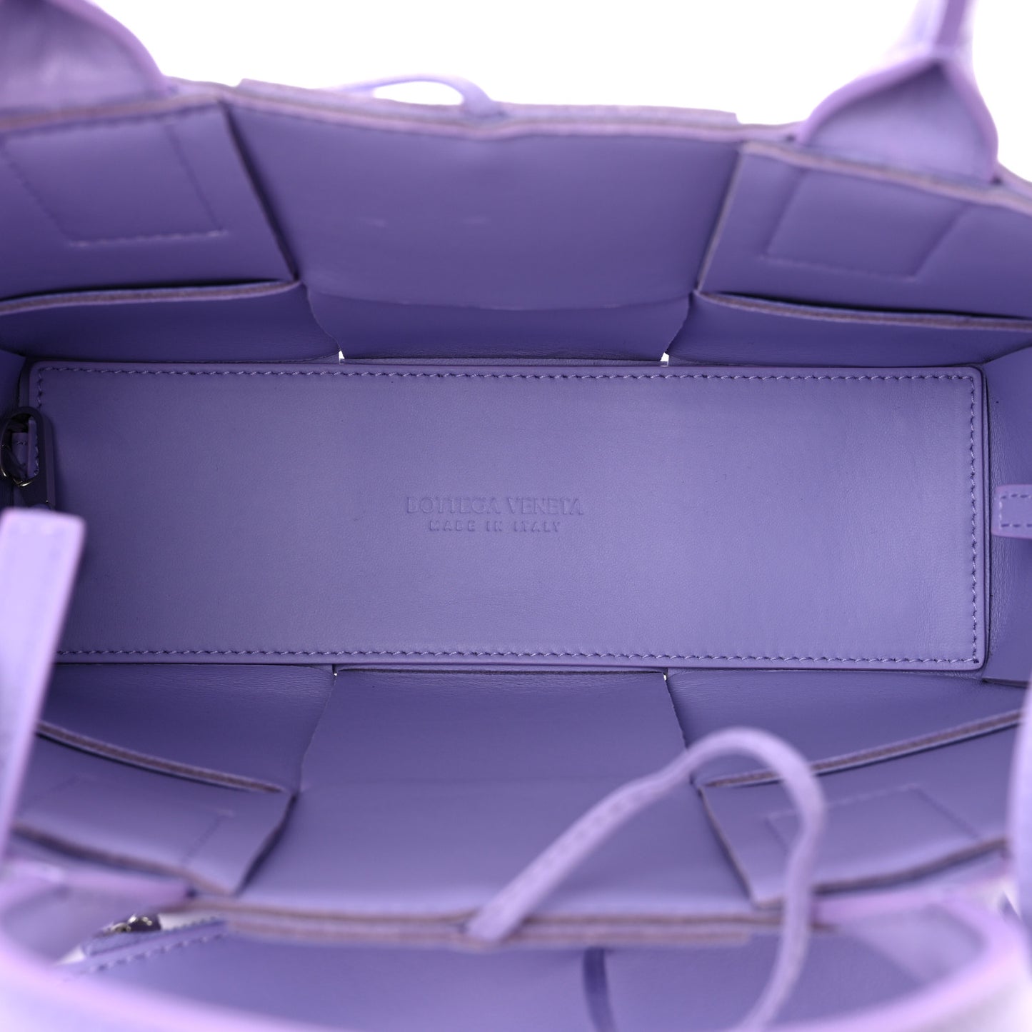 Nappa Maxi Intreccio Mini Arco Tote Wisteria