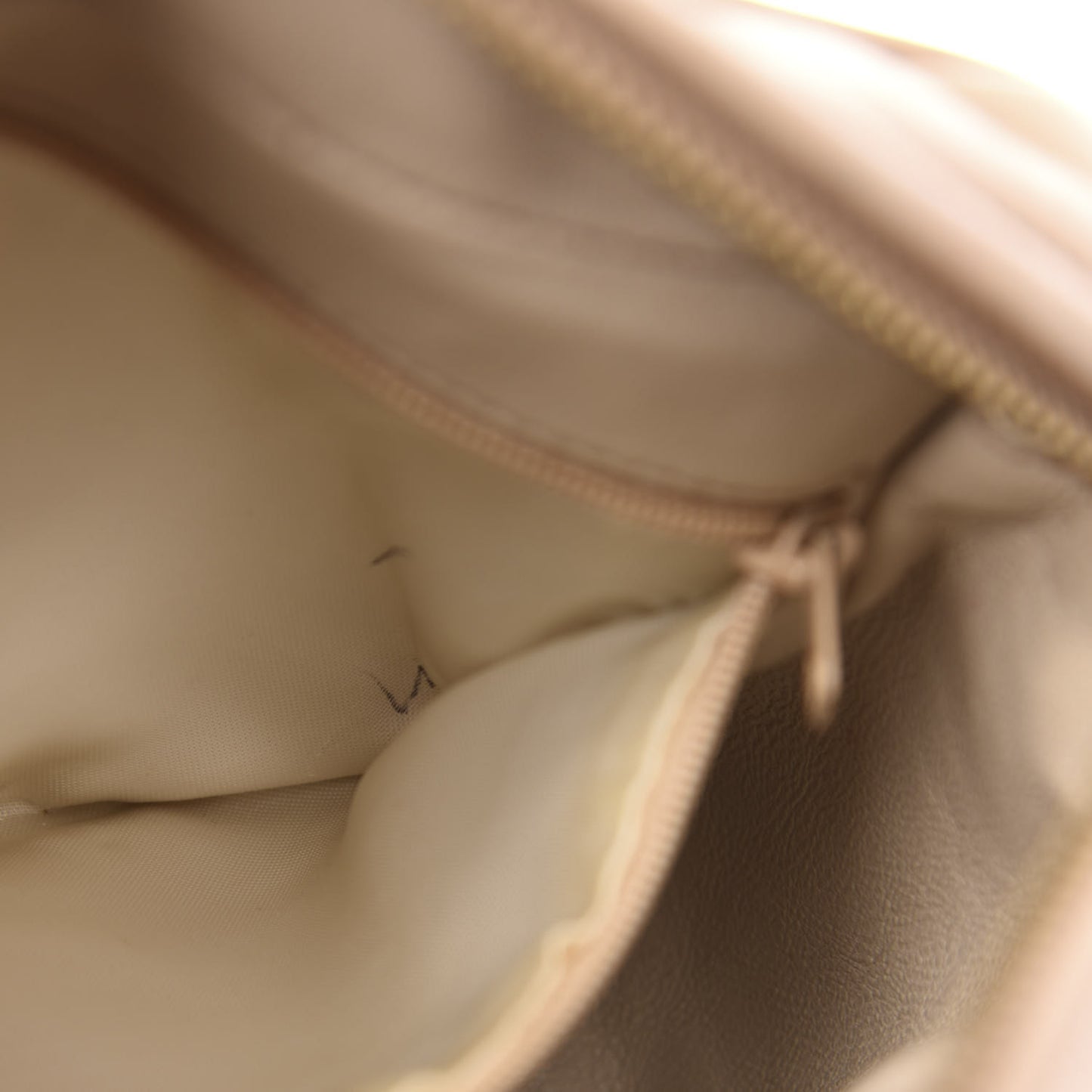 Lambskin Quilted Tassel Camera Case Beige