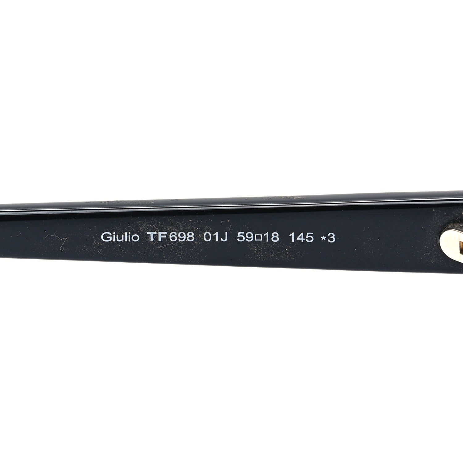 Tom Ford Square Giulio TF698 Sunglasses Black 6 of 6