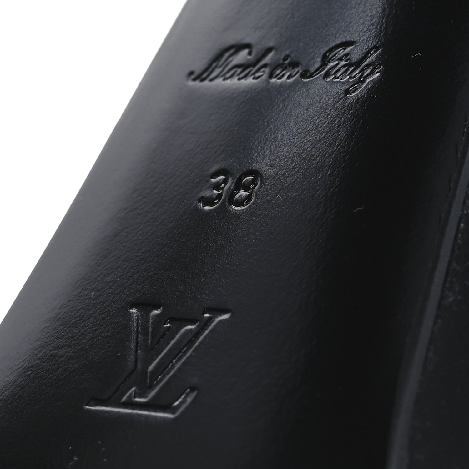 Louis Vuitton Calfskin Studded Fame Platform Sandals 38 Black 8 of 13