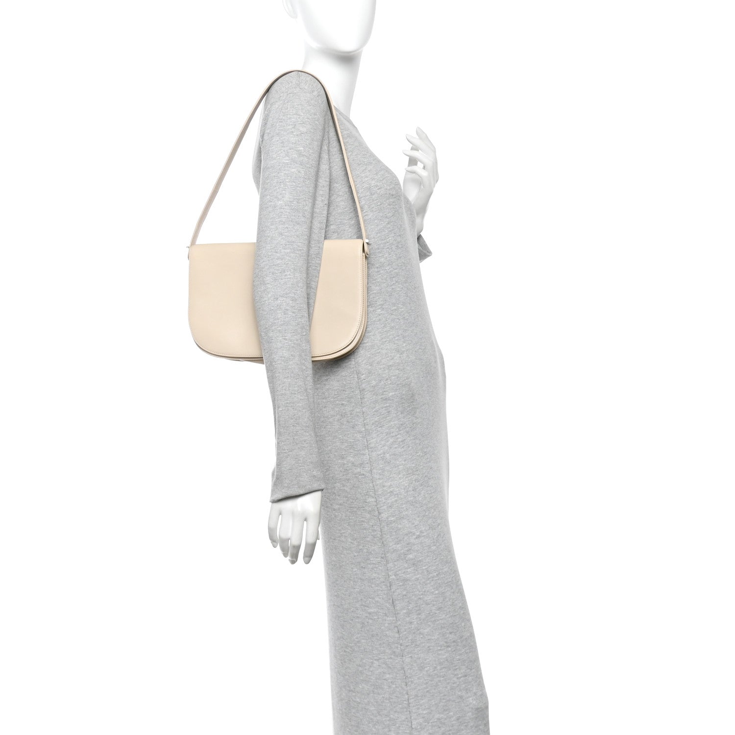 The Row Nappa Marion Shoulder Bag Bone 2 of 9