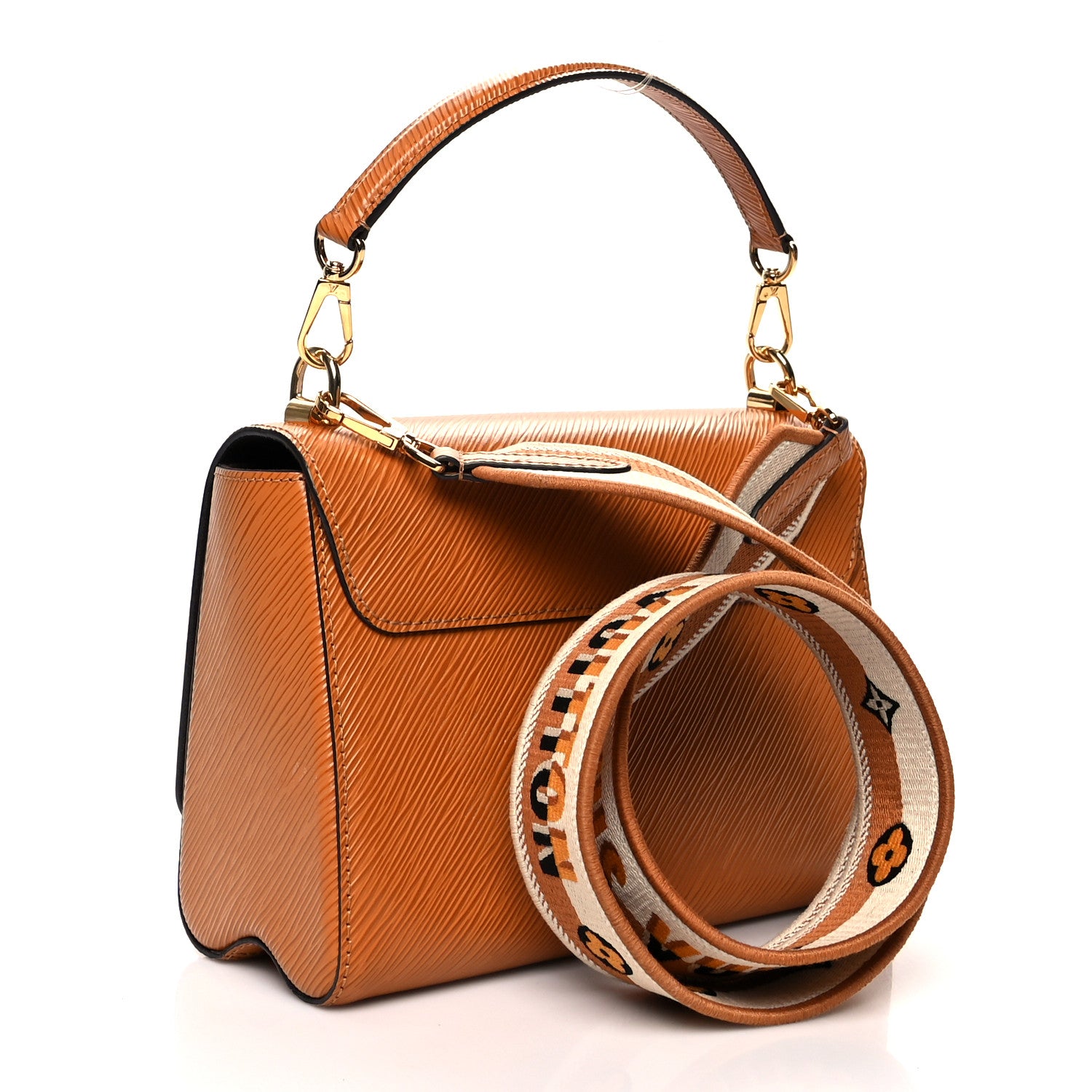 Louis Vuitton Epi Twist Shoulder Bag MM Gold Honey 4 of 10