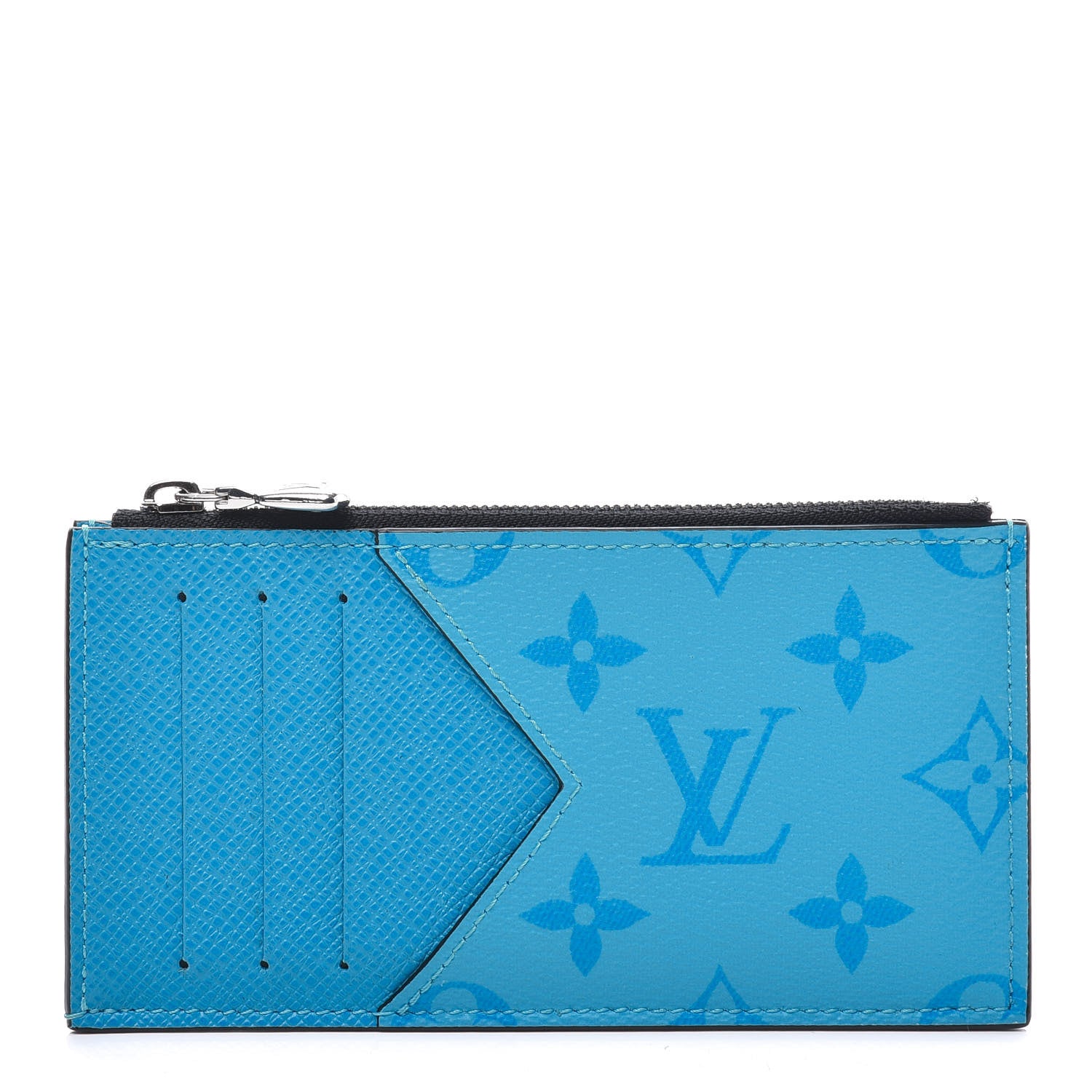 Louis Vuitton Taigarama Coin Card Holder Blue Lagoon 1 of 9