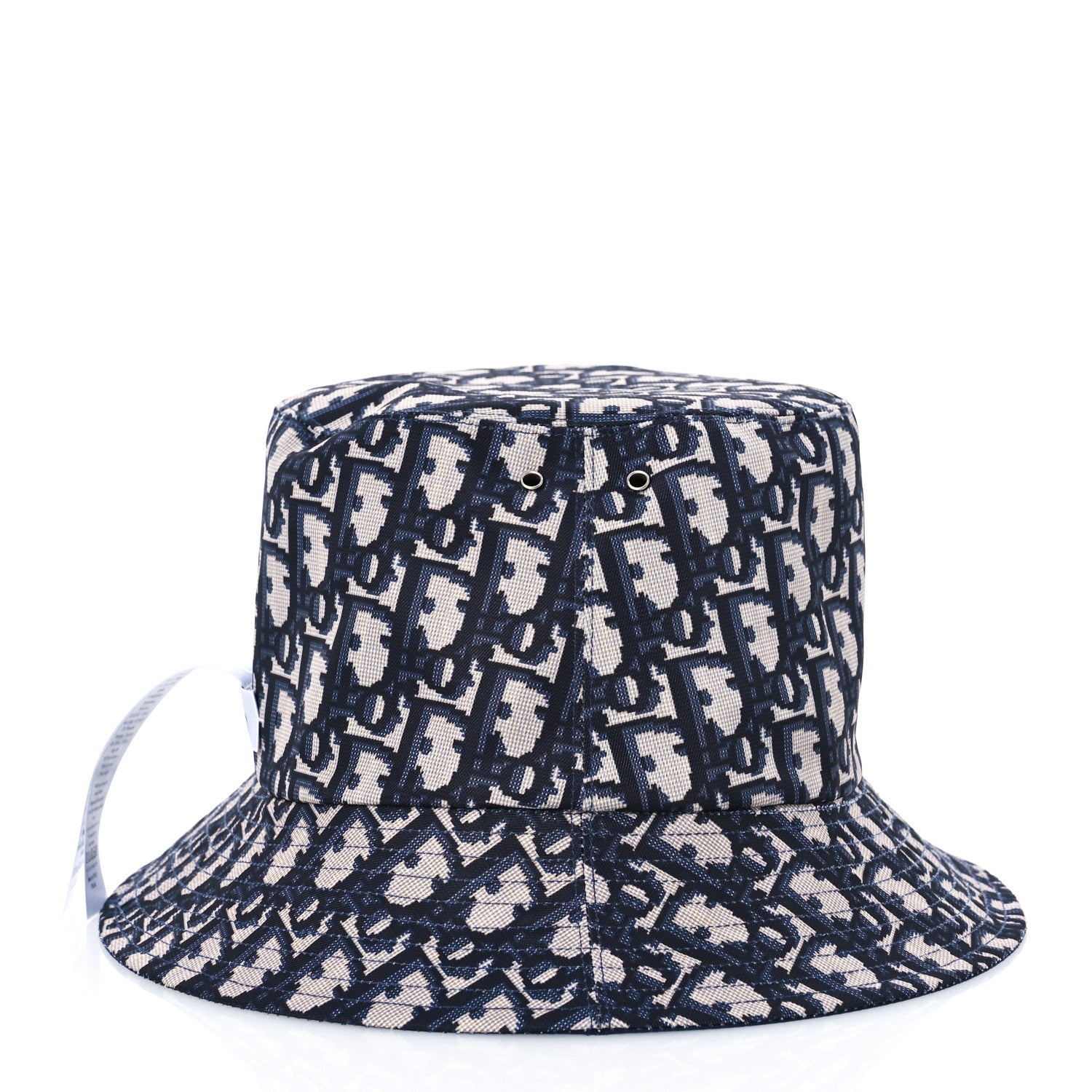 Christian Dior Oblique Reversible Teddy-D Brim Bucket Hat 59 Blue 7 of 14