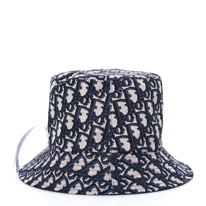 Christian Dior Oblique Reversible Teddy-D Brim Bucket Hat 59 Blue 7 of 14