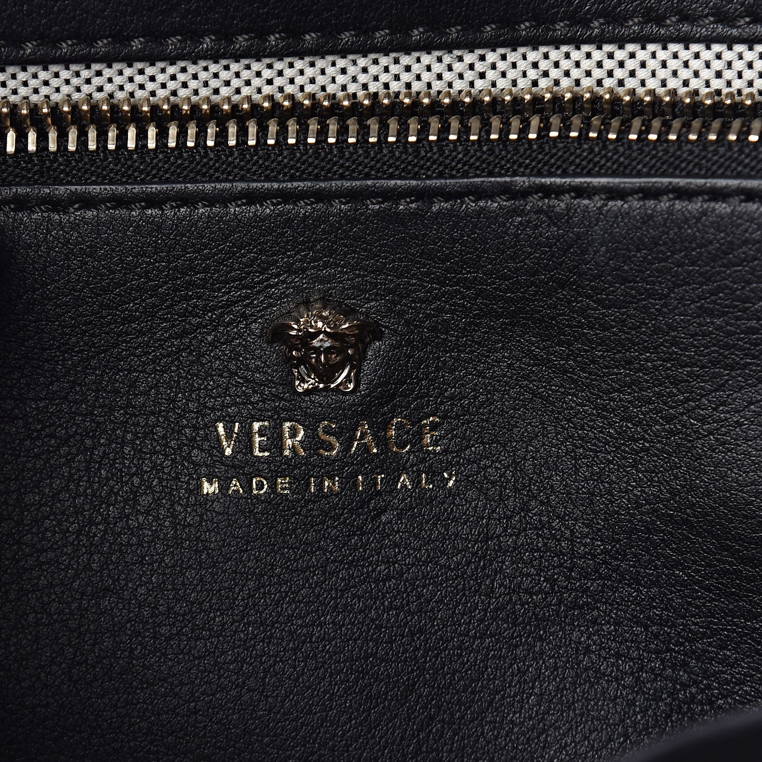 Versace Calfskin Medium Palazzo Empire Bag Black 6 of 9