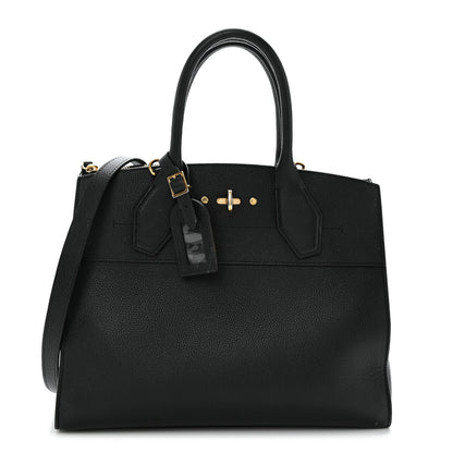 Louis Vuitton Taurillon City Steamer GM Black 1 of 13