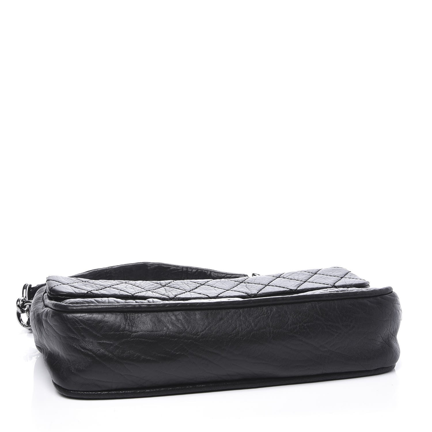 Chanel Distressed Lambskin Lady Braid Flap Black 3 of 10