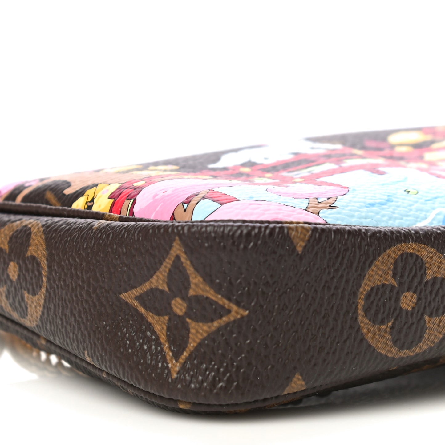 Monogram 2021 Christmas Animation Japanese Garden Mini Pochette Accessories Wisteria Pink
