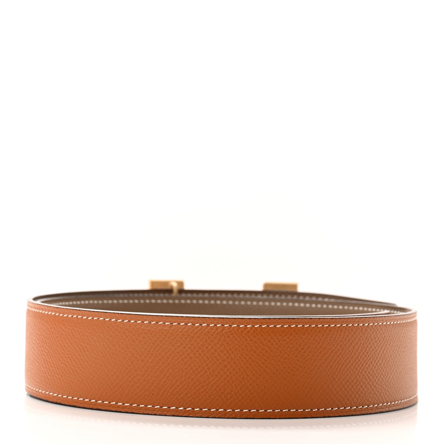 Epsom 38mm Constance H Belt 80 Etoupe Gold