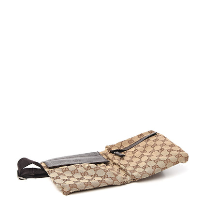 Gucci GG Monogram Double Pocket Belt Bag Dark Brown 3 of 6