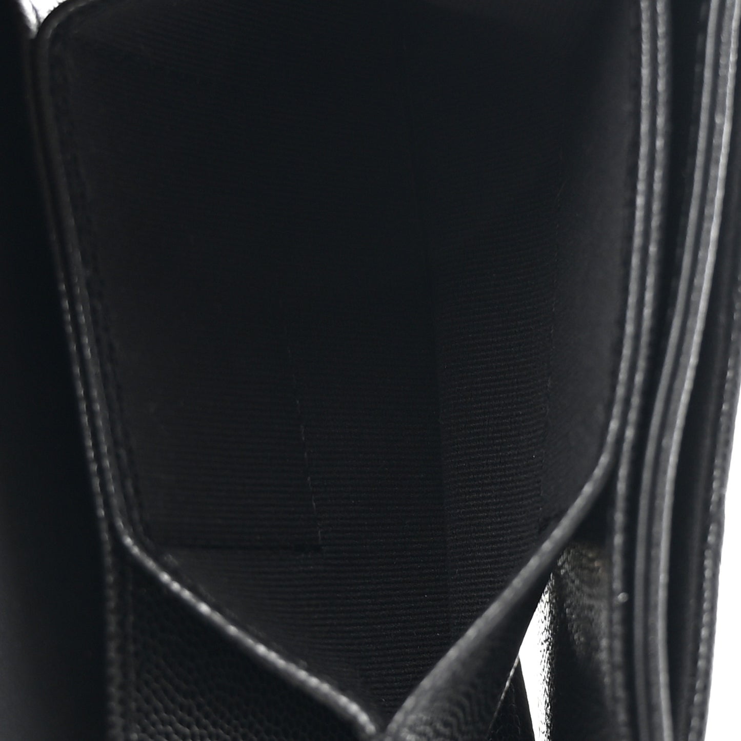Caviar Quilted Clutch With Chain Black