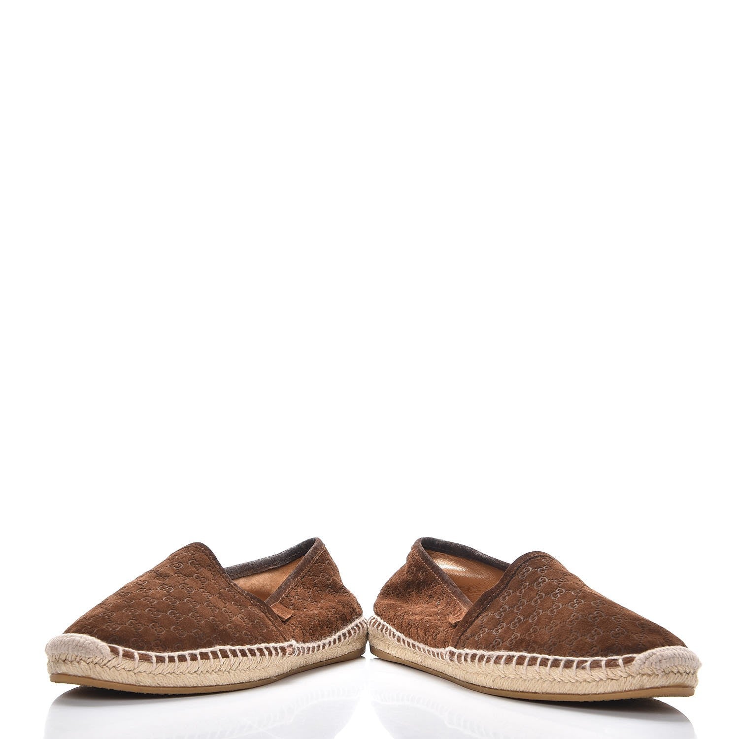 Gucci Suede Microguccissima Espadrilles 39.5 Nut Brown 5 of 11