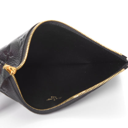 Louis Vuitton Empreinte Felicie Chain Wallet Zippered Insert Black 5 of 6