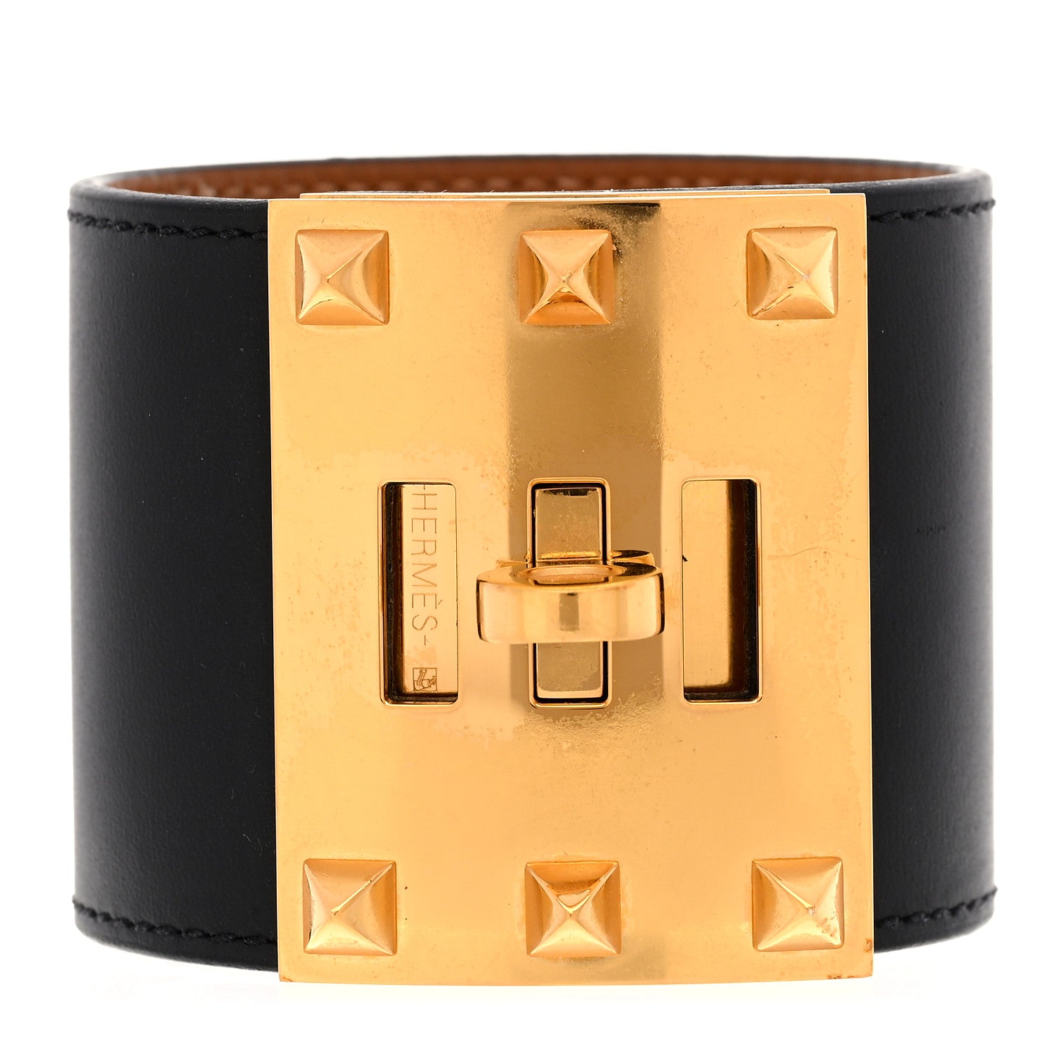Hermes Chamonix Kelly Dog Extreme Bracelet S Black 1 of 8