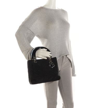 Christian Dior Nylon Cannage Medium Lady Dior Black 2 of 7