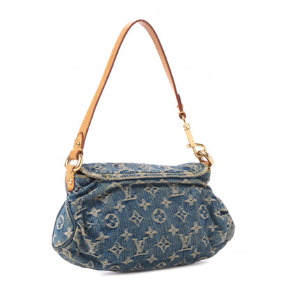 Louis Vuitton Monogram Denim Mini Pleaty Blue 3 of 9