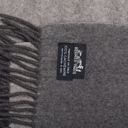 Hermes Cashmere Fringe Throw Blanket 4 of 5