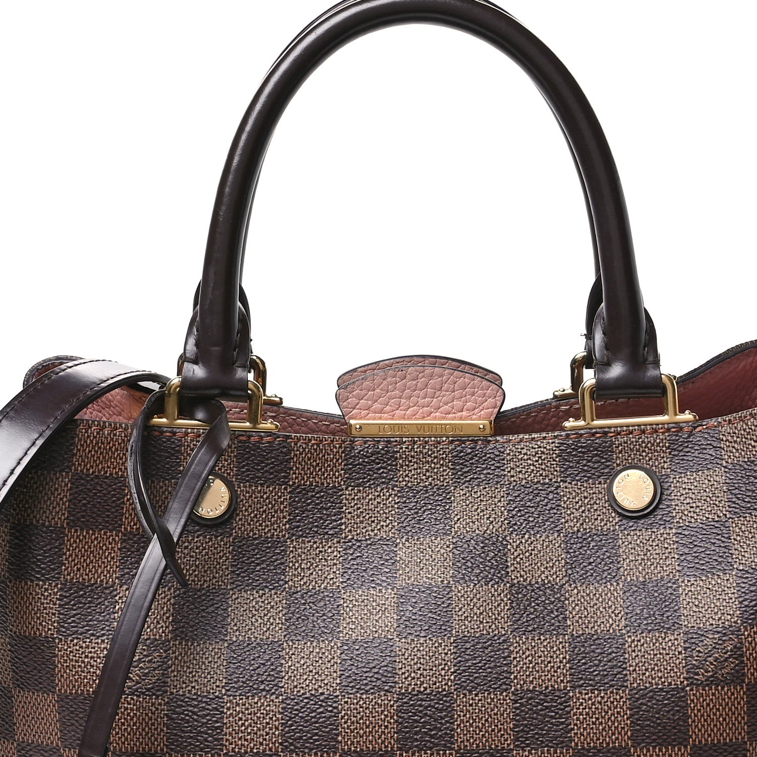 Louis Vuitton Damier Ebene Cuir Taurillon Brittany Magnolia 8 of 13
