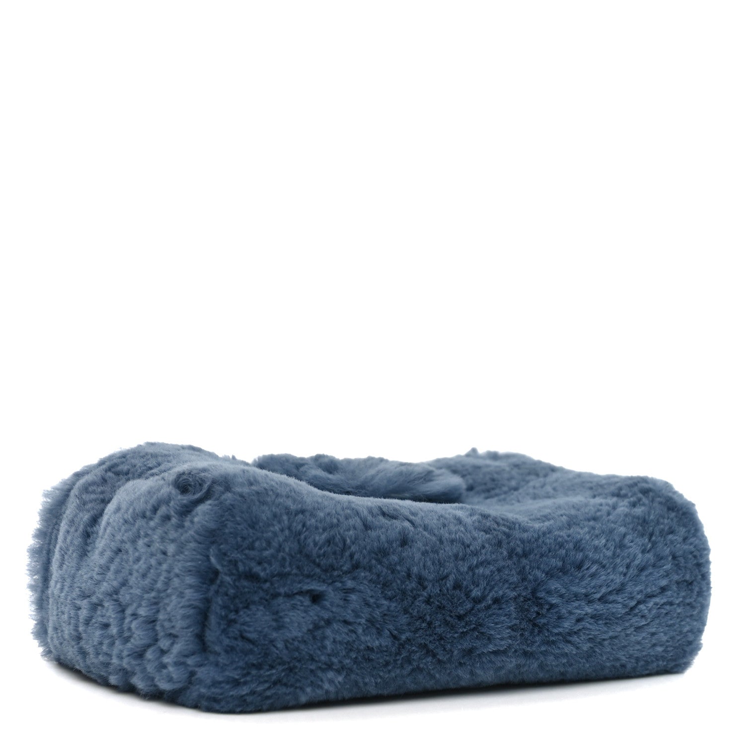 Chanel Rabbit Fur Mini CC Pouch Blue 4 of 10