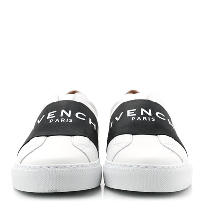 Givenchy Calfskin Band Logo Womens Urban Street Sneakers 38.5 White Black 2 of 9