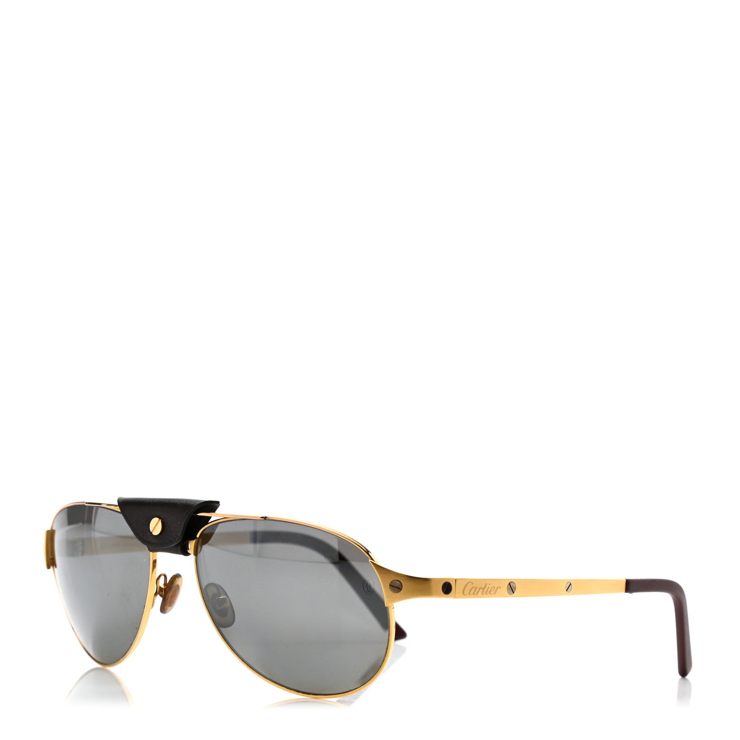 Cartier Santos Dumont Aviator Sunglasses 130 Gold 1 of 6