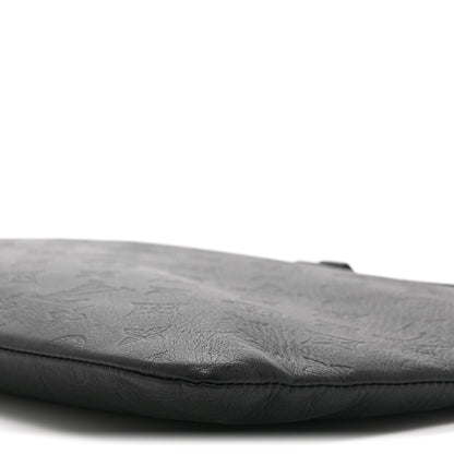 Louis Vuitton Calfskin Monogram Shadow Discovery Pochette Black 10 of 10
