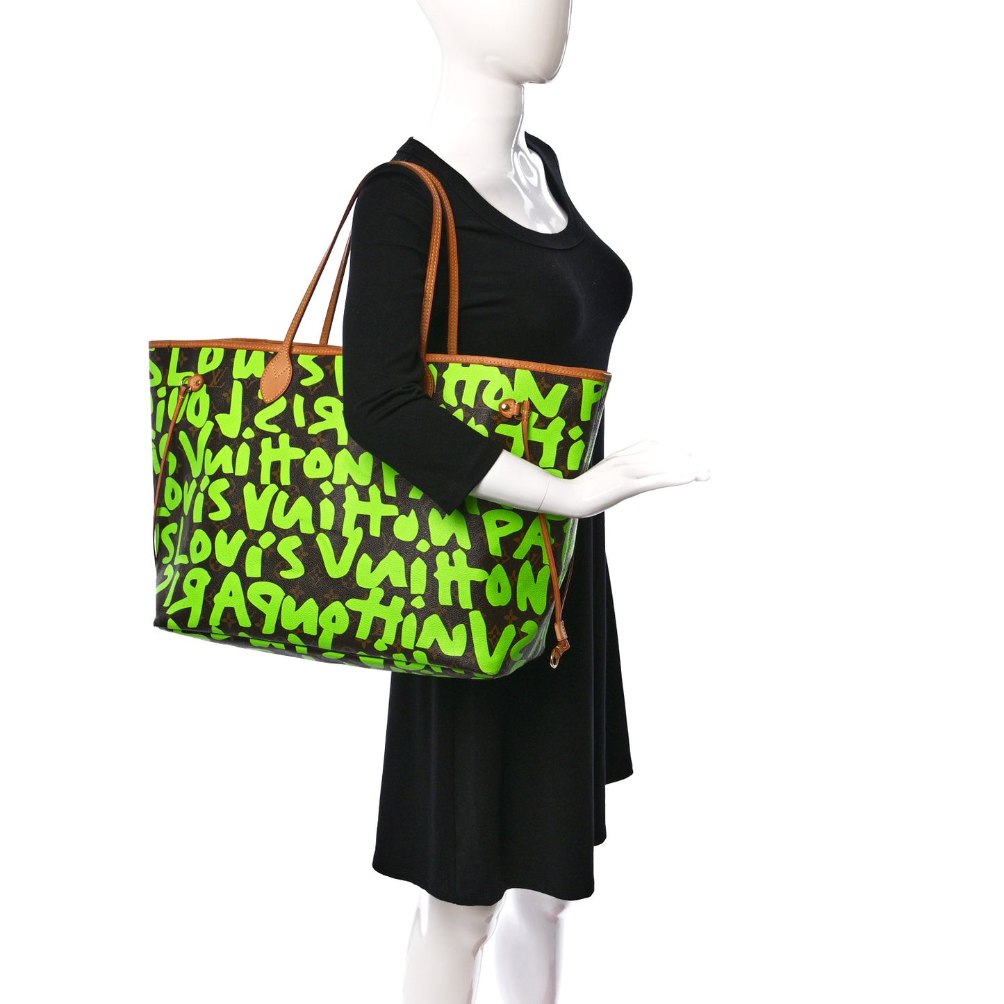 Monogram Graffiti Neverfull GM Green