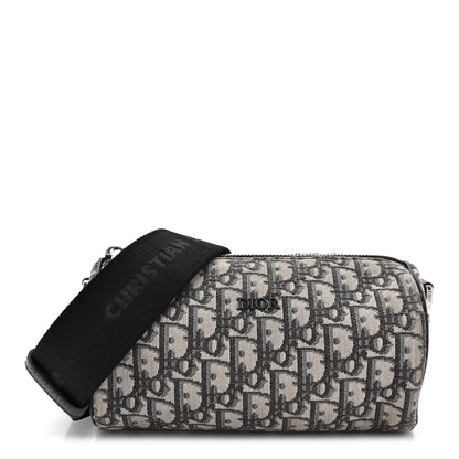 Christian Dior Oblique Roller Messenger Bag Blue 1 of 12