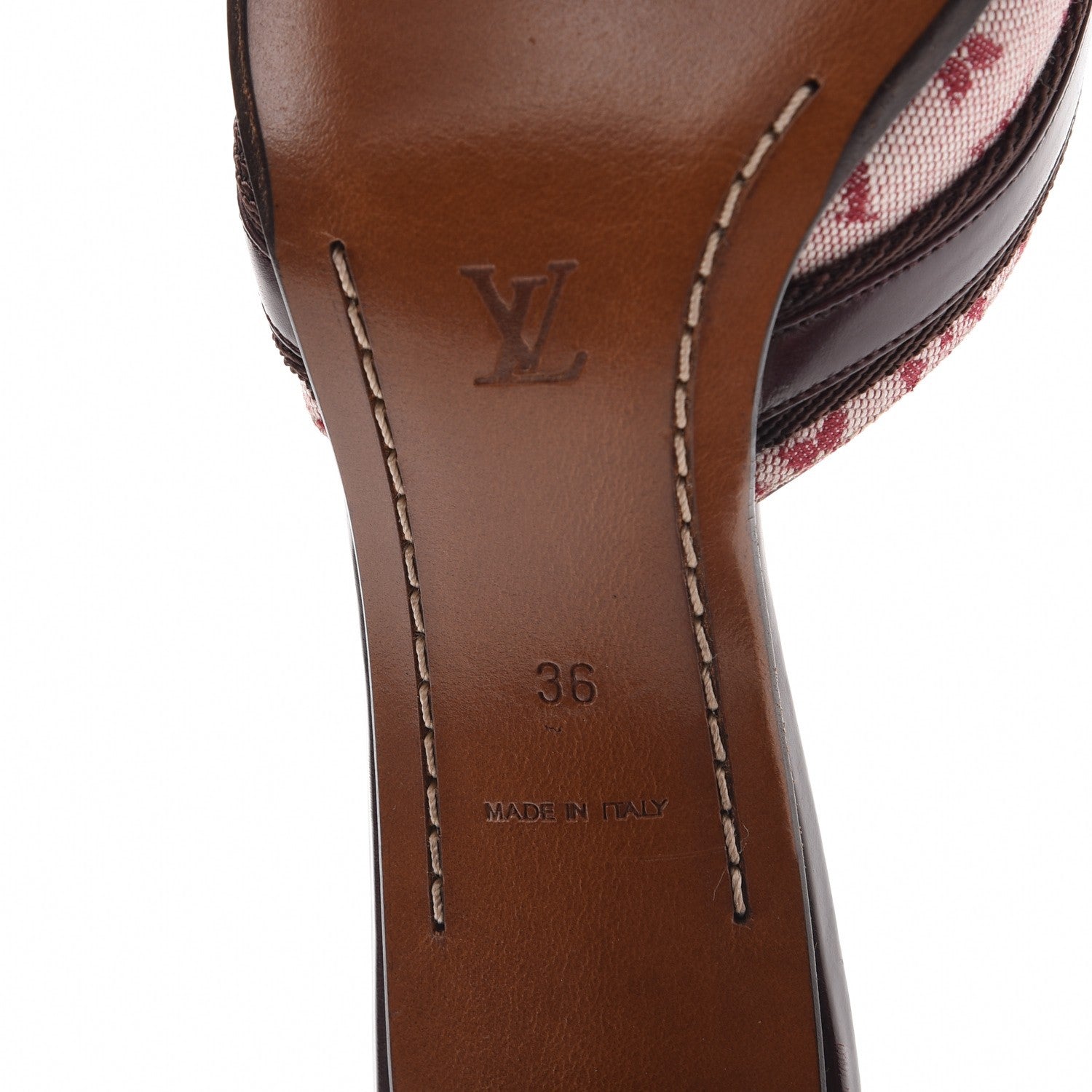 Louis Vuitton Mini Monogram Mules 36 Cherry 6 of 9