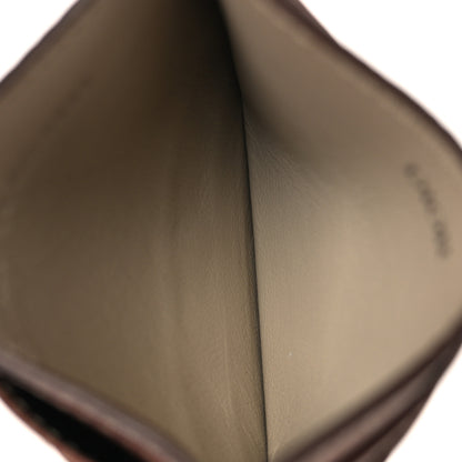 Christian Dior Grained Calfskin Card Holder Brown Beige 5 of 7