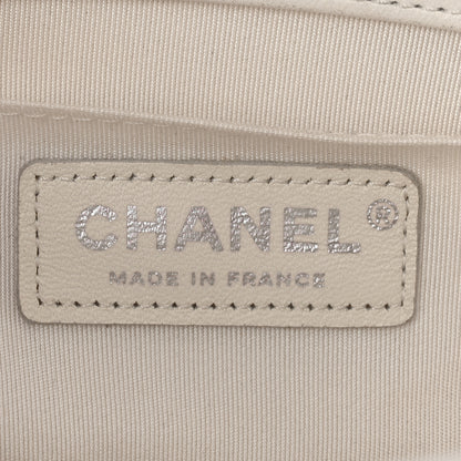 Chanel Lambskin Iridescent PVC Chevron Quilted Medium Boy Flap White Silver 6 of 11