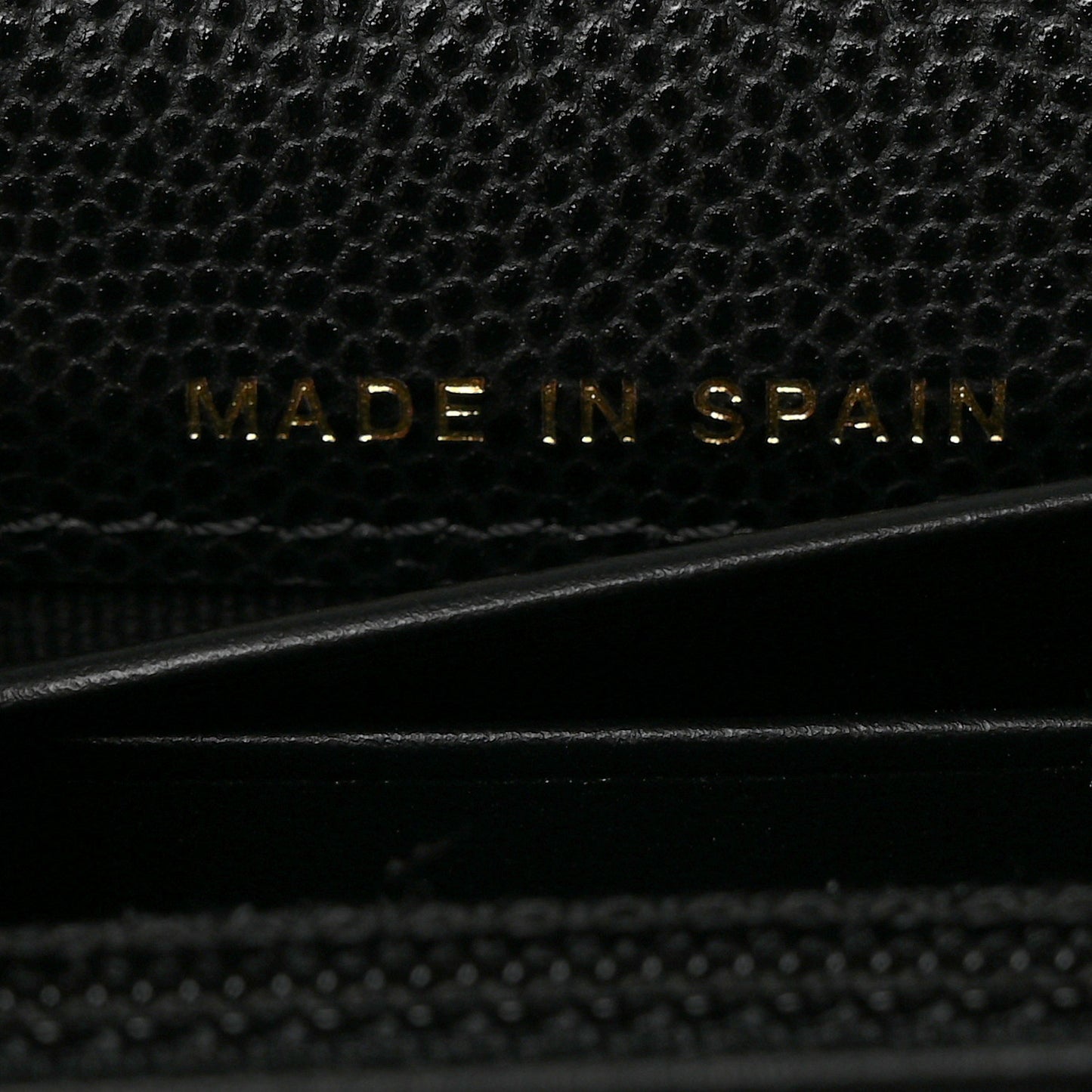 Caviar Quilted Crystal CC Large Gusset Flap Wallet Black