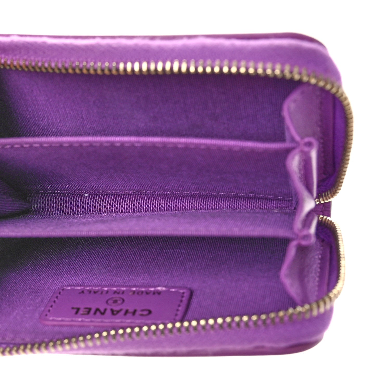 Chanel Caviar Quilted Filigree Coin Purse Purple 5 of 10