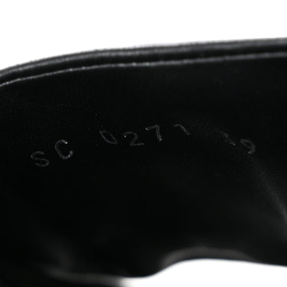 Louis Vuitton Lambskin Embossed Monogram Jumbo Flatform Mule Sandals 39 Black 9 of 11
