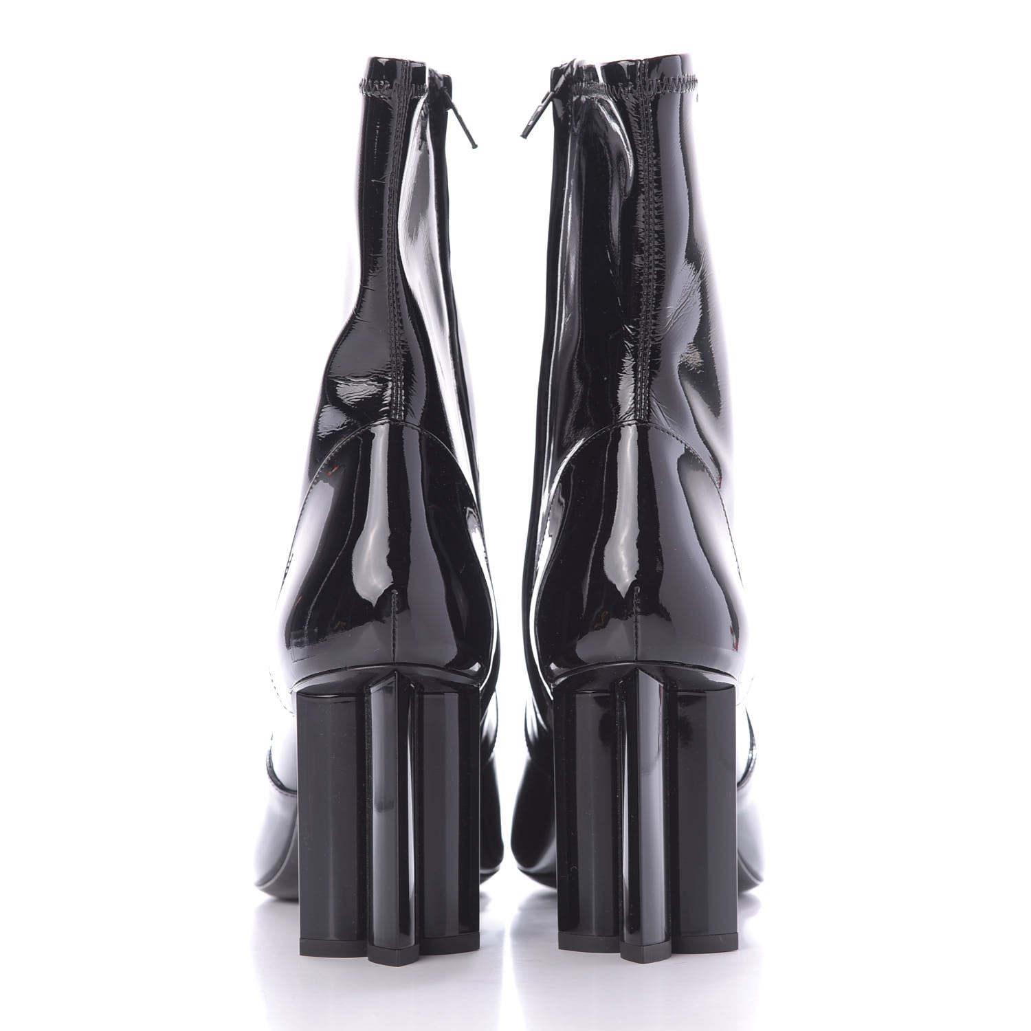 Louis Vuitton Patent Uniformes Silhouette Ankle Boots 41 Black 5 of 9