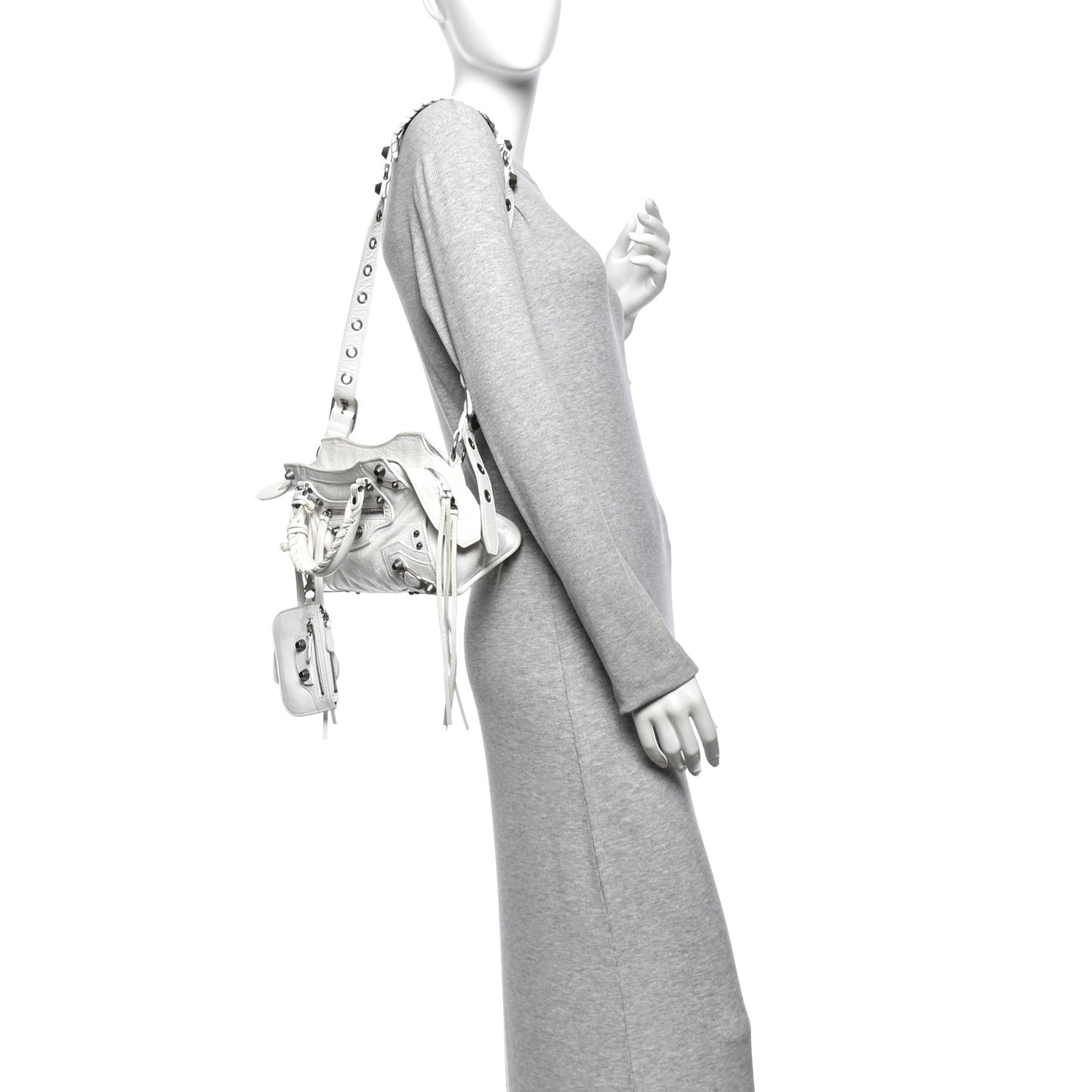 Agneau Arena Neo Cagole Handbag XS Optic White Optic White