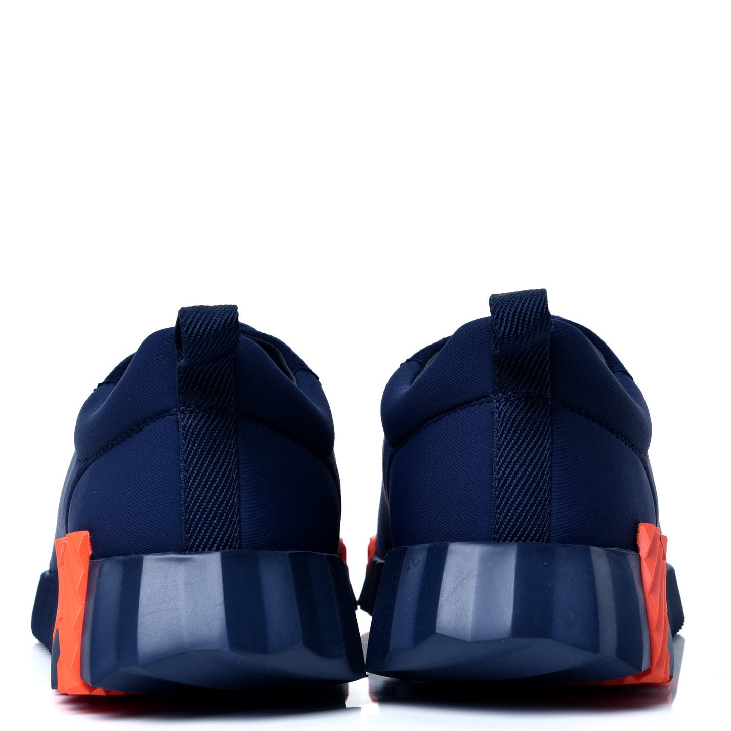 Technical Jersey Suede Goatskin Bouncing Sneakers 38.5 Marine