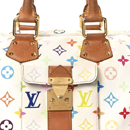 Louis Vuitton Monogram Multicolor Speedy 30 White 6 of 10