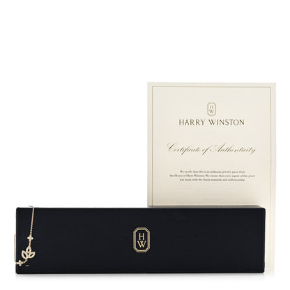 Harry Winston 18K Yellow Gold Diamond Lily Cluster Bracelet 4 of 4