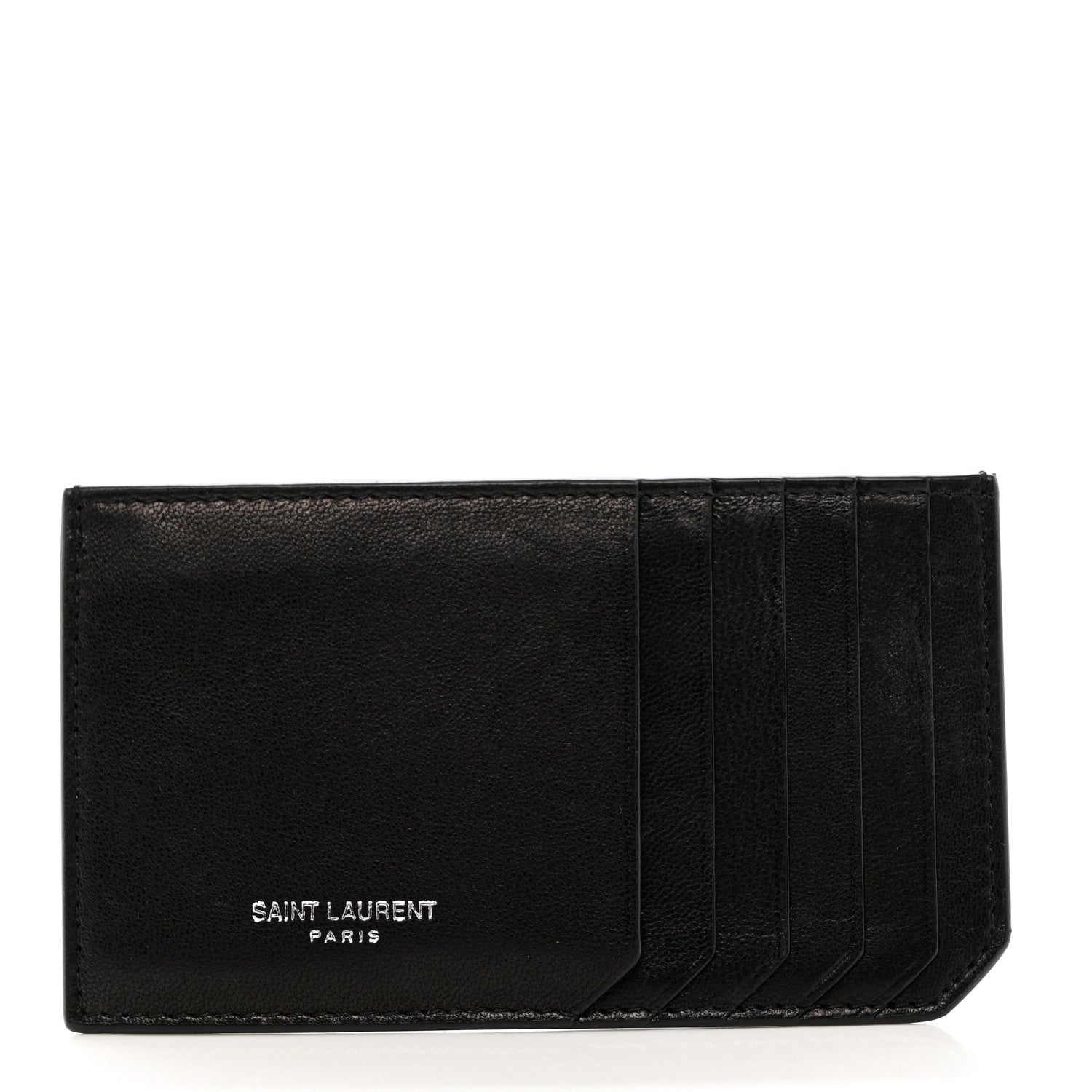 Saint Laurent Lambskin Monogram Loulou Puffer Pouch Clutch Black 7 of 13
