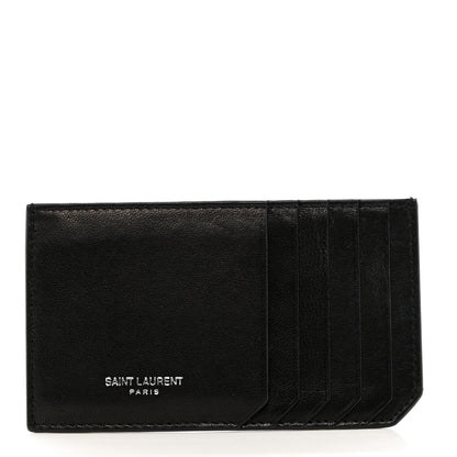 Saint Laurent Lambskin Monogram Loulou Puffer Pouch Clutch Black 7 of 13