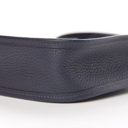 Hermes Taurillon Clemence Amazone Evelyne TPM Bleu Nuit Bleu Indigo 10 of 11