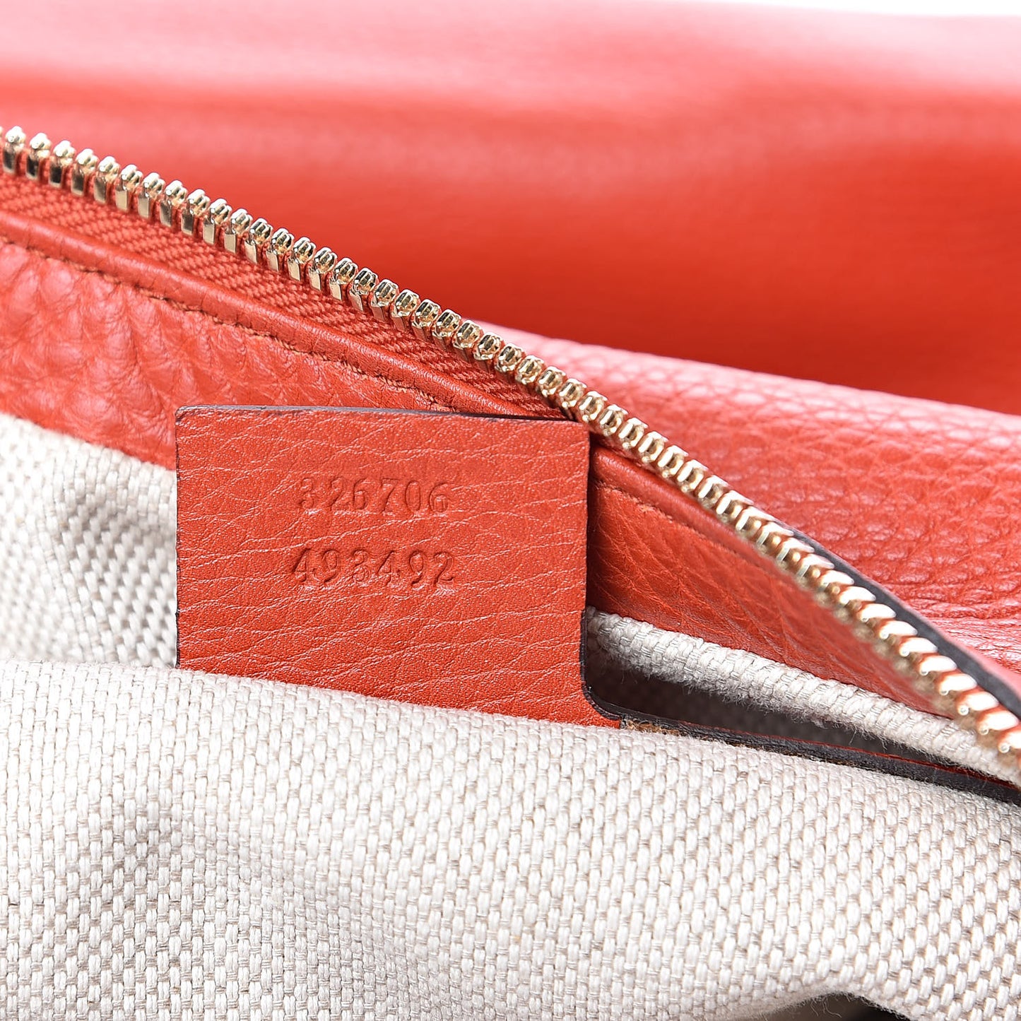 Pebbled Calfskin Medium Soho Chain Hobo Sun Orange