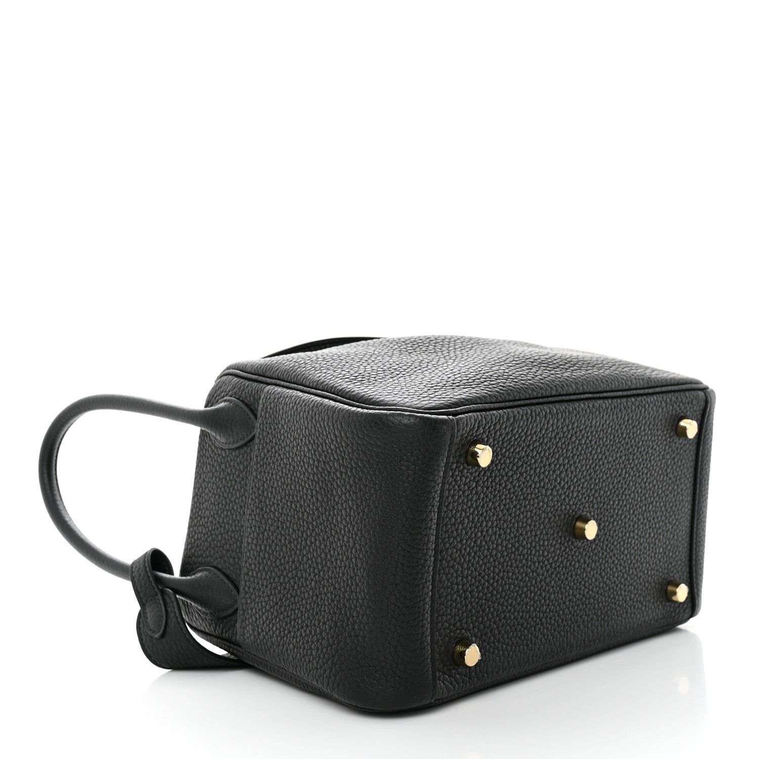 Hermes Taurillon Clemence Lindy 26 Black 4 of 10