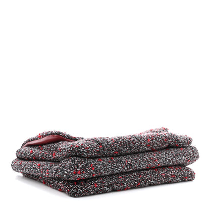 Salvatore Ferragamo Tweed Quilted Gelly Bag Burgundy Multicolor 4 of 11