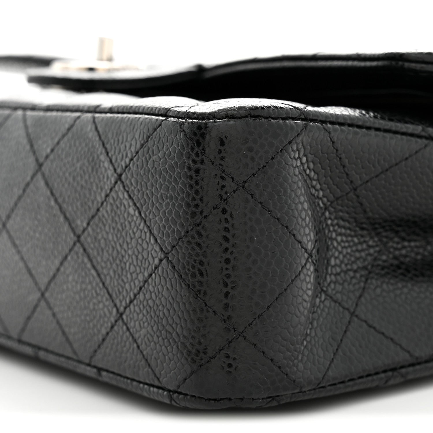 Chanel Caviar Quilted Medium Double Flap Black 10 of 11
