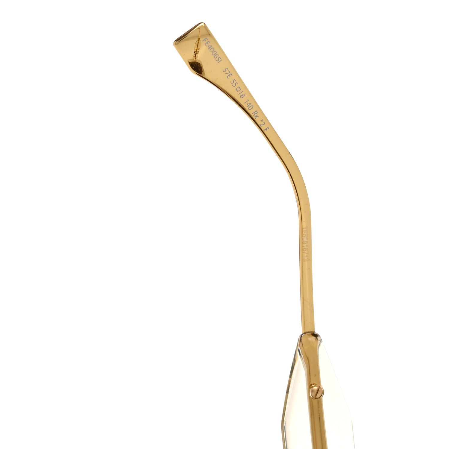 Fendi Acetate Fendigraphy Sunglasses FE40065I Gold 5 of 7